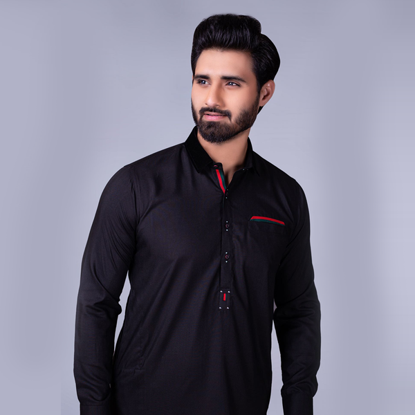 ER 230 Men Black Kameez Pajama