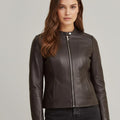 Pure leather women jacket Black