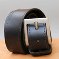 Broad wide genuine leather belt 
