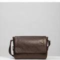 Cow leather messenger bag with strap