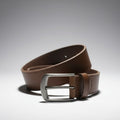 Mocha brown men’s leather belt 