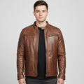 Terry Brown – Sheep Leather Jacket (1737) – Triple Stitched