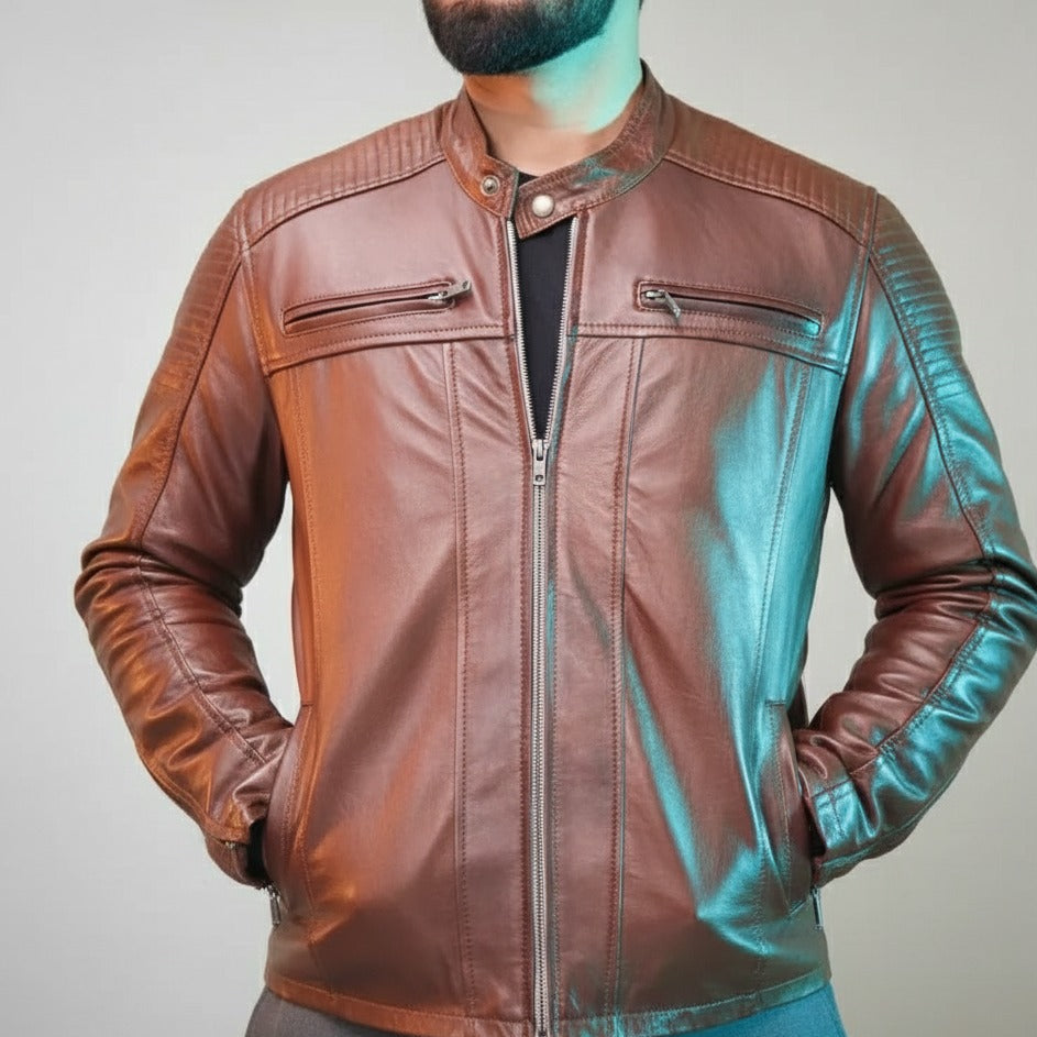 Sheep Leather Jacket – 333 – Terry Brown
