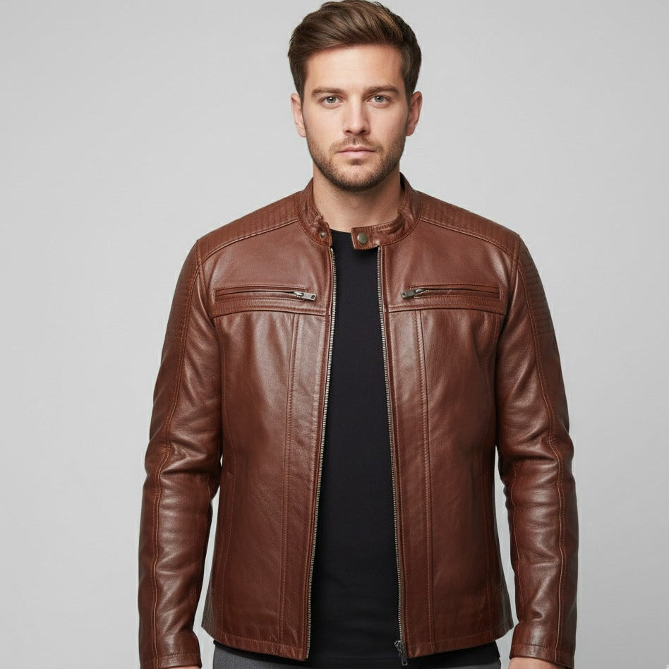 Sheep Leather Jacket – 333 – Terry Brown