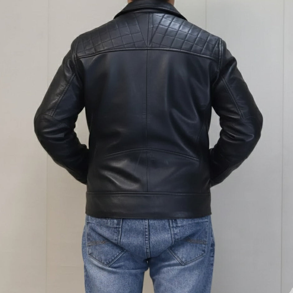 GR – Jet Black Soft Lamb Skin Jacket